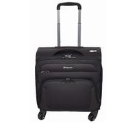 A1 FASHION GOODS Valise à roulettes 4 roulettes pour ordinateur portable, documents, vêtements, sac de voyage d'affaires, navette, Noir, Carry-on 18"