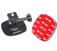 A1 Flexible Helmet Mount with 3M VHB Adhesive Mount for GoPro Hero 13/12/11/10/9/8 for Insta360 X5X4 X3 X2 - Mount Accessories Suitable for Curved Flat Surface