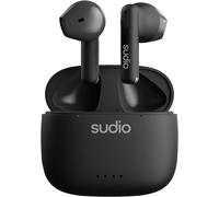 A1 Midnight Black Earphones With Bluetooth, Touch Control With Compact Wireless Charging Station Ipx4, Silent Earphones With Built-In Microphone, Premium Crystal Sound