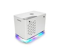 A1 Plus - Tour - mini ITX - panneau latéral fenêtré (verre trempé) 650 Watt - blanc - USB/Audio