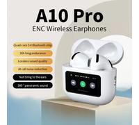 A10 Pro ANC sans fil Bluetooth 5.3 écouteurs App suppression du bruit appel casque étanche sport jeu écran tactile casque A10 Pro