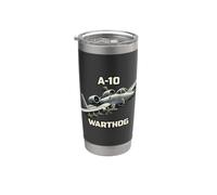 A10 Warthog Close Air Support Jet Avion militaire Gobelet isotherme en acier inoxydable double paroi