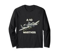 A10 Warthog Close Air Support Jet Avion Militaire Manche Longue