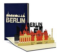 A109 Chèque de voyage Berlin, week-end I ville de Berlin comme carte pop-up, cadeau, chèque cadeau voyage en ville