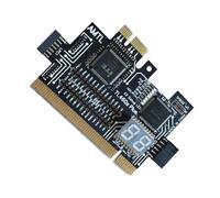 A1105 Carte de diagnostic de réparation d'ordinateur avec affichage numérique de l'horloge, plusieurs LED de détection d'erreur pour matériel PCIe Carte de débogage avec indicateurs LED