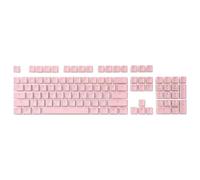 A130 Black Pudding Keycaps 104 DoubleShot PBT Couche translucide Keycap Ensemble Compatible avec Les claviers mécaniques(Pink)