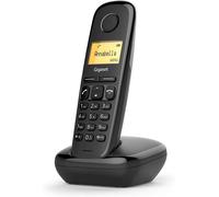 A170 Single - Téléphone Fixe Sans Fil De Base Avec Grand Écran Et Technologie Eco Dect À Économie D'Énergie - Noir