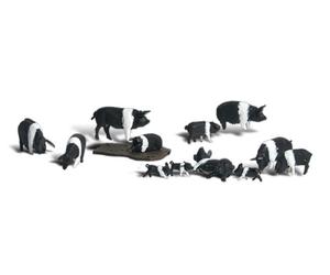 A1864 Animaux Cochons Woodland Scenics 1/87eme