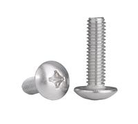 (A2-70) Boulon transversal rond à tête plate en acier inoxydable 304 M2,5 M3 M4 M5 M6 M8 Longueur 3 à 80 mm(25mm,M5 (10pcs))