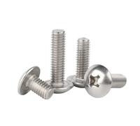 (A2-70) Braguero à tête plate en acier inoxydable 304, grand boulon croisé rond M2-M8, longueur 3~80mm(70mm,M5 (10pcs))