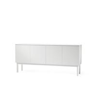 A2 Buffet Beam laqué blanc. structure blanche. plateau en marbre carrara