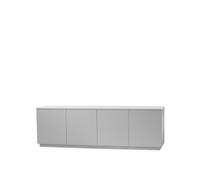 A2 Buffet Beam laqué gris clair. socle gris clair