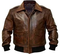 A2 Flying Tiger Veste d'aviateur en cuir véritable pour homme - - XXL