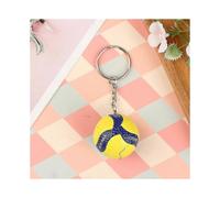 (A2,Granular yellow)Volleyball Keychain Ornaments Business Volleyball Gifts Beach Ball Key Chain Spo