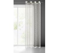 A2 Home Collections Amanda Mailles avec Oeillets-1 pièce. Semi-Transparent Rideau, Draperies, Décorations d'intérieur de Fenêtre de Salon, Chambre, Cuisine, Tissu, Crème, 140x250 cm