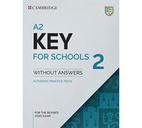 A2 Key for Schools 2 – Student's Book sans corrigés – Cambridge University Press