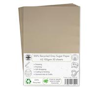 A2 recyclé Gris Sucre papier 100 g/m² 50 feuilles par Bcreative®
