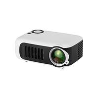 A2000 Mini Mini Projector Home Cross-Border LED Portable Projector HD 1080p Home Theater Projector (Size : Cool All Black) (White and Gray Contrast)