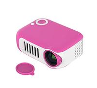 A2000 Mini Mini Projector Home Cross-Border LED Portable Projector HD 1080p Home Theater Projector (Size : Cool All Black) (White Powder Contrast)