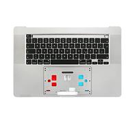 A2141 Topcase Clavier avec rétroéclairage compatible avec Apple MacBook Pro Retina 16" 2019 Allemand Argent