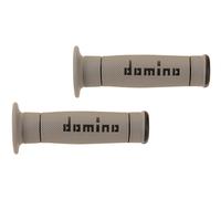 Domino Paire de poignées Trial Full Grip – gris/noir (boutons de moto)