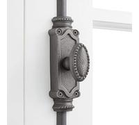 A29 Boulon crémone en fer perlé, quincaillerie crémone de fenêtre de 1,8 m, finition fer antique