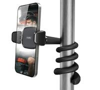 A2C Support Téléphone Gooseneck Universel pour iPhone, Alliage Haute Résistance, Silicone Antidérapant, Flexible 360°, pour Salle de Sport et Poussette