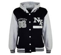 A2Z 4 Enfants Filles Garçons Veste À Capuche Athlétique NY Tendance Âge 5-13 Ans