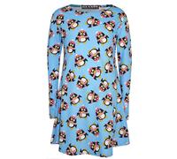 A2Z 4 Enfants Filles Robe Père Noël Bonhomme de Neige Pingouin Swing