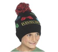 A2Z 4 Enfants Garçons Chapeaux Jeu Jacquard Bonnet à Pompon Chaud Hiver Décontracté Casquettes Taille unique