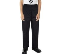 A2Z 4 Enfants Garçons Pantalon Uni Noir Jet Uniforme Scolaire Taille Haute Ajustement Régulier Taille Élastiquée Pantalon Scolaire Âge 3-16 Ans