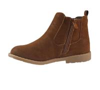 A2Z 4 Kids Bottines Chelsea pour filles en faux daim avec fermeture éclair et sangle à boucle pour enfants - Bottes confortables et décontractées pour école de fête du 39 au 40, peau, 27 EU
