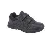 A2Z 4 Kids Chaussures d'école noires à double sangle pour garçon avec semelle antidérapante Pointure 48, Noir , 36 2/3 EU