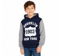 A2Z 4 Kids des Gamins Filles Garçons Sweat Shirt Hauts Décontractée Brooklyn New York Imprimé Pullover Sweat Shirt Toison Encapuchonné Sauteur Manteaux Nouveau Âge 2-13 Ans