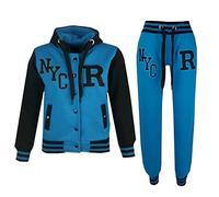 A2Z 4 Kids Enfants Filles Garçons Baseball Survêtement NYC FOX Veste & Pantalons - T.S Baseball NYC Turquoise 13