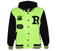 A2Z 4 Kids® Enfants Filles Garçons R Fashion FOX Baseball Encapuchonné - B.B Jacket New Fox Neon Green 7-8