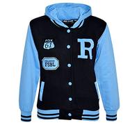 A2Z 4 Kids® Enfants Filles Garçons R Fashion Fox Baseball Encapuchonné - B.B Jacket New Fox Sky Blue 11-12
