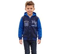 A2Z 4 Kids Filles Garcons Baseball NY ATHLATIC Varsity Encapuchonné Veste Manteau - NY Jacket Navy 9-10