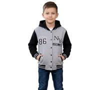 A2Z 4 Kids Enfants Filles Garcons Unisexe Baseball NY ATHLATIC Encapuchonné Veste Varsity Sweat À Capuche Âge 5-13 Ans