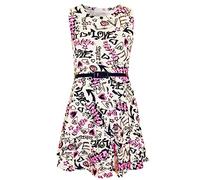 A2Z 4 Kids Enfants Filles Love Comique Graffiti Imprimér - Love Graffiti Skater Dress 7-8