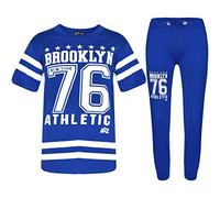 A2Z 4 Kids® Enfants Top Garçons Designer Brooklyn New York 76 Athletic - Boys Brooklyn 76 Set Royal 9-10