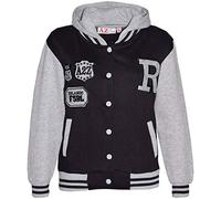 A2Z 4 Kids Enfants Unisexe Filles Garçons Baseball Fox NYC - B.B Jacket Fox Black 3-4