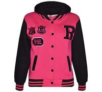 A2Z 4 Kids Enfants Unisexe Filles Garçons Baseball FOX NYC - B.B Jacket Fox Cerise 3-4