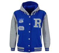 A2Z 4 Kids Enfants Unisexe Filles Garçons Baseball Fox NYC - B.B Jacket Fox Royals & Grey 11-12