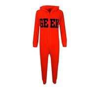 A2Z 4 Kids® Enfants Unisexe Filles Garçons Geek Imprimér - Cotton Onesie Neon Orange 13