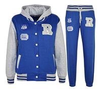 A2Z 4 Kids Ensemble de survêtement de baseball noir filles et garçons NYC, veste et pantalon FOX, sweat à capuche, idéal pour le jogging, 2 à 13 ans.