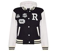 A2Z 4 Kids Filles Baseball Capuche Noir R Mode NYC/FOX - B.B Black_11-12