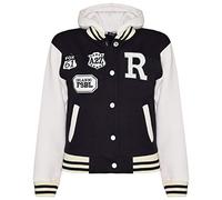 A2Z 4 Kids Filles Baseball Capuche Noir R Mode NYC/FOX - B.B Black_9-10