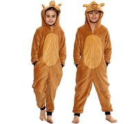 A2Z 4 Kids Filles Et Garçons Animal Onesie One Piece Encapuchonné Super Doux Chameau - E.Soft Camel._7-8