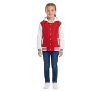 A2Z 4 Kids Filles Garçons B.B Veste à capuche unie Varsity Classique Style Baseball Léger Confortable Décontracté Manteau Athlétique Pour Enfants Nouvel Âge 2-13 Ans